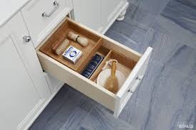 Love This Bathroom Storage Featuring Kohler Damask Tailored Vanity Deep Drawer Organization Bathroom Drawer Organization Bathroom Drawers