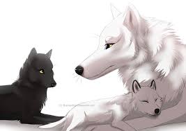 Gentle Mother Wolf Spirit Animal Anime Wolf Wolf Artwork