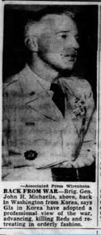 US General John W. O'Daniel "Iron Mike" with the 3rd Infantry Division near  Lanuvio Italy