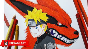 Speed Drawing Naruto And Kurama Naruto Shippuden Naruto Images Drawings Original Drawing