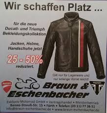 Grosser Ducati Triumph Bekleidungsraumungsverkauf