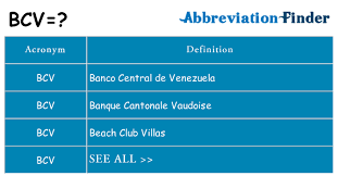 Bcv.org.ve is tracked by us since april, 2011. What Does Bcv Mean Bcv Definitions Abbreviation Finder