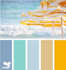 Mental Vacation Bunte Designs Farbpalette Blau Wandfarbe Farbtone