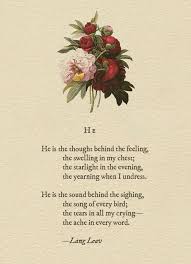 He By Lang Leav Love Poems For Him Deep Love Poems Poems For Him