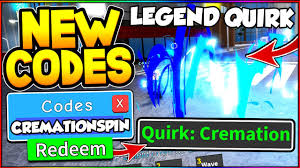 Open my hero mania and enter the game. My Hero Mania 8 New Legendary Quirk Spin Codes In My Hero Mania Roblox Youtube
