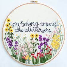 This pattern is great for beginners and hand embroidered texas outline filled with local wildflowers. Ever Wondered Why Popcorn Is The Default Movie Theater Snack Embroidery Kits Embroidery Patterns Paper Embroidery