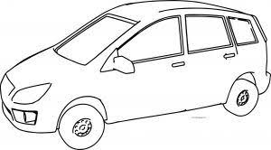 Minivan V1 Car Coloring Page Mini Van Cars Coloring Pages Coloring Pages