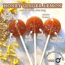 Plants & Planets Lollipops: Honey Ginger & Lemon