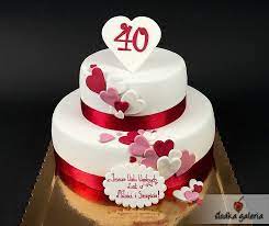 Imagenes de pasteles para aniversario de bodas. Bodas De Rubi Wedding Cake Red Ruby Wedding Cake Anniversary Cake