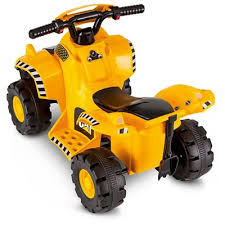 Kid Trax Cat 6v Quad Powered Ride On Yellow Trax Ride On Toys Riding