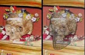 The dig yielded the skeletal remains and other. Scientists Reveal What St Valentine Really Looked Like Daily Mail Online