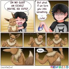 Eevee has seen too much of the internet, Eevee knows what will happen next  if it becomes a Vaporeon : rcomics
