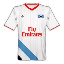 Fc hamburg sv 2007/08 home jersey sz s. Hamburg Sv Retro Home