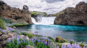 Ocean landscape wallpaper desktop wide. Water Fall Nature Scenery Flowers 4k Wallpaper 104