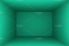 3d Rendering Blue Green Empty Room Illustration Empty Room Blue Green 3d Rendering