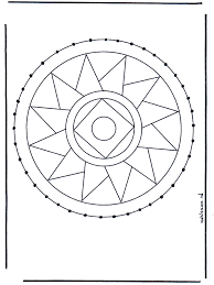 Circle coloring page | printable and worksheets. Stitchingcard Mandala 3 Mandala