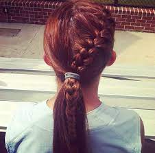 Softball Hair Brooke Bellinger 2 Softball Volleyball Hairstyles Softball Hairstyles Und Sport Hair