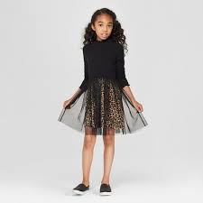 Girls Skirted Long Sleeve Dress Art Class Black L Target Art Dress Girls Black Dress Long Sleeve Dress
