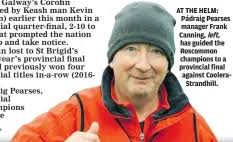 Pádraig Pearses manager focuses