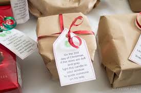 Simple 12 Days Of Christmas Gift Ideas Printable Tags