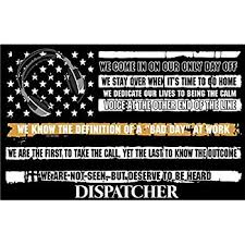 We proudly buy our u.s. Dispatcher Police Yellow Line Sticker American Flag 911 Emergency Window Decal Rainbowlands Lk