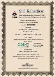 The cidb construction monitor â€ contractor development covers the state of contractor development. Kursus Cidb