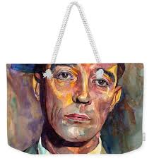 Buster Keaton Zip Pouch by Suzann Sines