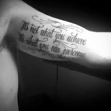 But there are several designs of these tattoos out there, and here are just some of the designs. 20 Overcome Tattoo Designs For Men Word Ink Ideas