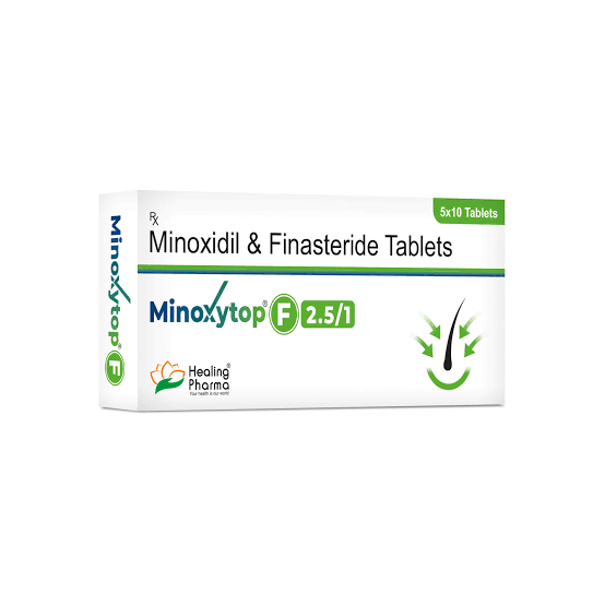 Minoxytop F 2.5/1 (Minoxidil 2.5 Finasteride 1) - Healing Pharma India Pvt Ltd