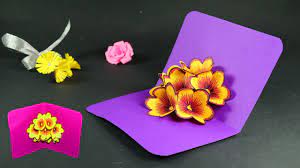 Cricut simple pop up card templates requires the text to be attached. How To Make Pop Up Cards Pop Up Flower Card Diy Tutorial Youtube