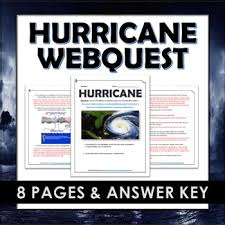 Hurricanes Webquest And Answer Key Webquest Science Teaching Resources Science Webquests