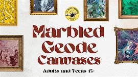Marbled Geode Canvases