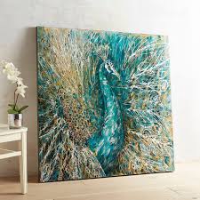 Blue green painting peacock feathers animal birds peacock blue. Peacock Wall Art For Splendid Home Decor Dazzling Peacock Wall Art Pier 1 Peacock Wall Art Nature Canvas Painting Peacock Art
