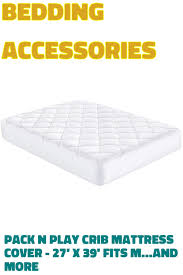 Pack N Play Crib Mattress Cover 27 X 39 Fits Most Baby Portable Cribs Mini Crib And Play Ya In 2020 Mini Crib Pack And Play Crib Crib Mattress Cover