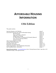Section 8 voucher amount for a 3 bedroom nyc. Affordable Housing Information