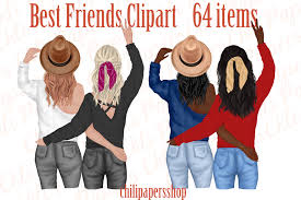 691 results for best friends clipart. Best Friends Clipart Besties Clipart Fashion Girls Stickers By Chilipapers Thehungryjpeg Com