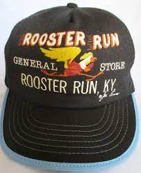 Vintage 1984 Rooster Run General Store Black Trucker Hat Usa Snapback Mesh Poly Vintage Trucker Hats Black Trucker Hat Trucker Hat