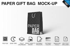 Paper Gift Shopping Bag Mockup 8 Bag Mockup Paper Gifts Gift Shopping Bag