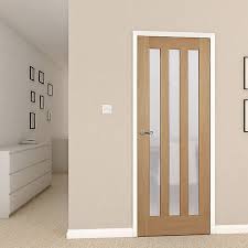 Check spelling or type a new query. Vertical 3 Panel Frosted Glazed Oak Veneer Lh Rh Internal Door H 1981mm W 762mm T 35mm Diy At B Q