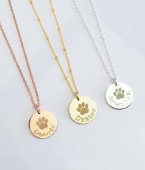 Regular price $29.99 $24.99 available. Dog Necklace Personalized Custom Paw Print Necklace Pet Etsy In 2021 Pet Necklace Paw Print Necklace Pet Memorial Necklace