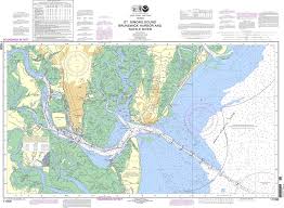 noaa chart 11506 st simons sound brunswick harbor and turtle river