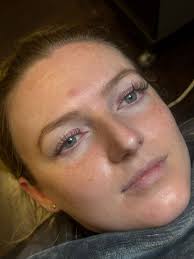 Lash Extensions and Brow Tint by Tabitha. Call the salon