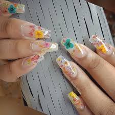 Roses acrylic nail art designs. 40 Super Fabulous Dried Flower Nail Art Designs Flower Nails Dry Flower Nails Coffin Nails Acrylic Nails Floral Nails Flower Nails Nail Designs