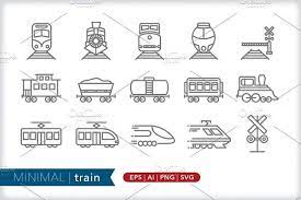 Minimal Train Icons Custom Icons Icon Social Media Images