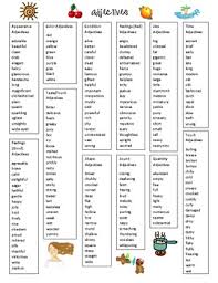 Adjectives Using The Five Senses English Writing Skills Adjectives Ela Writing
