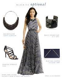 The first thing that pops into any woman's head when she receives an invite with a black tie dress code is 'what on earth and i going to wear?' but it simply means formal. Black Tie Optional Wedding Attire Long Gown For Wedding Guest Black Tie Wedding Guest Dress Black Tie Dress Wedding Black Tie Optional Dress