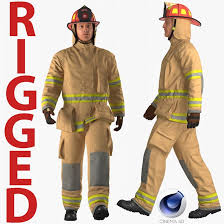 Us Firefighter With Fully Protective Suit Rigged For Cinema 4d 3d Model Ad Protective Fully Firefighter Suit Cinema 4d Cinema Cinema 4d R14