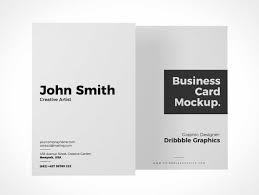 Get inspired by 2429 professionally designed vertical business cards templates. Vertical Business Card Pair Portrait Design Psd Mockup Psd Mockups