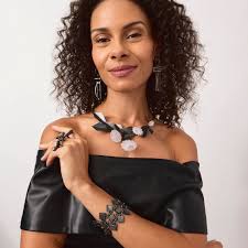 No matter your favorite color, Eva Burton has a statement earring for you!  Her use of color, shape and dimension create bold, one-of-a-kind wearables  that will pop with even the most casual