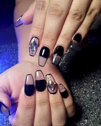 That is why it is edgy. Coffin Nails Edgy Black Nail Designs Novocom Top